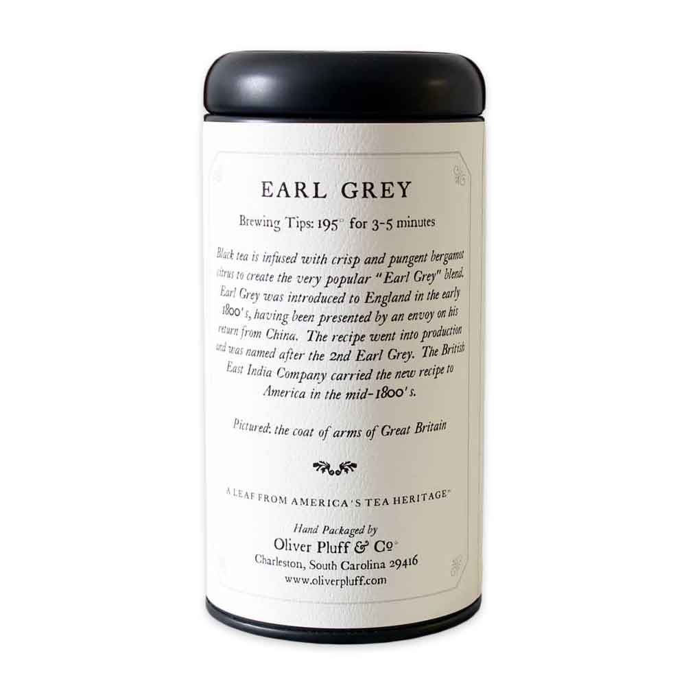 Oliver Pluff & Co. Earl Grey Tea Tin