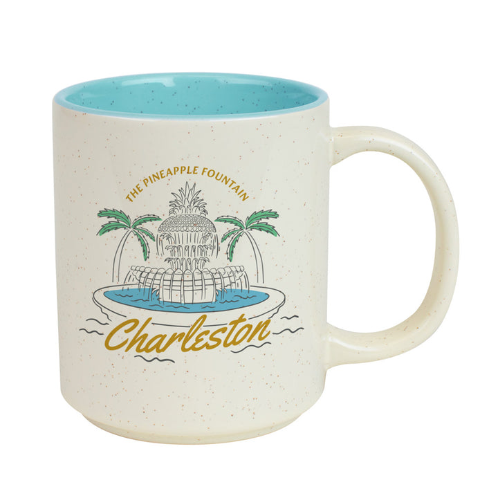 Historic Charleston Foundation Pineapple Fountain Mug