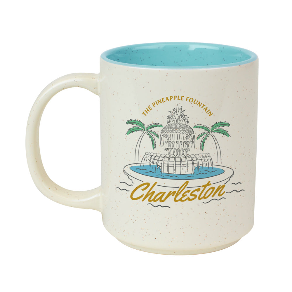 Historic Charleston Foundation Pineapple Fountain Mug