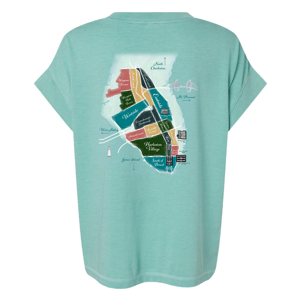 Charleston Festival Map Women's T-Shirt