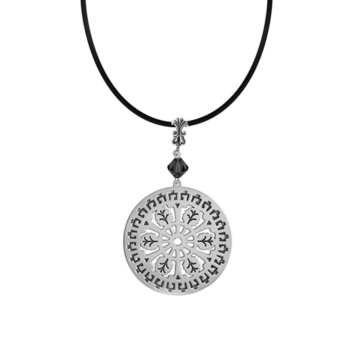 Aiken Rhett Necklace with Black Crystal