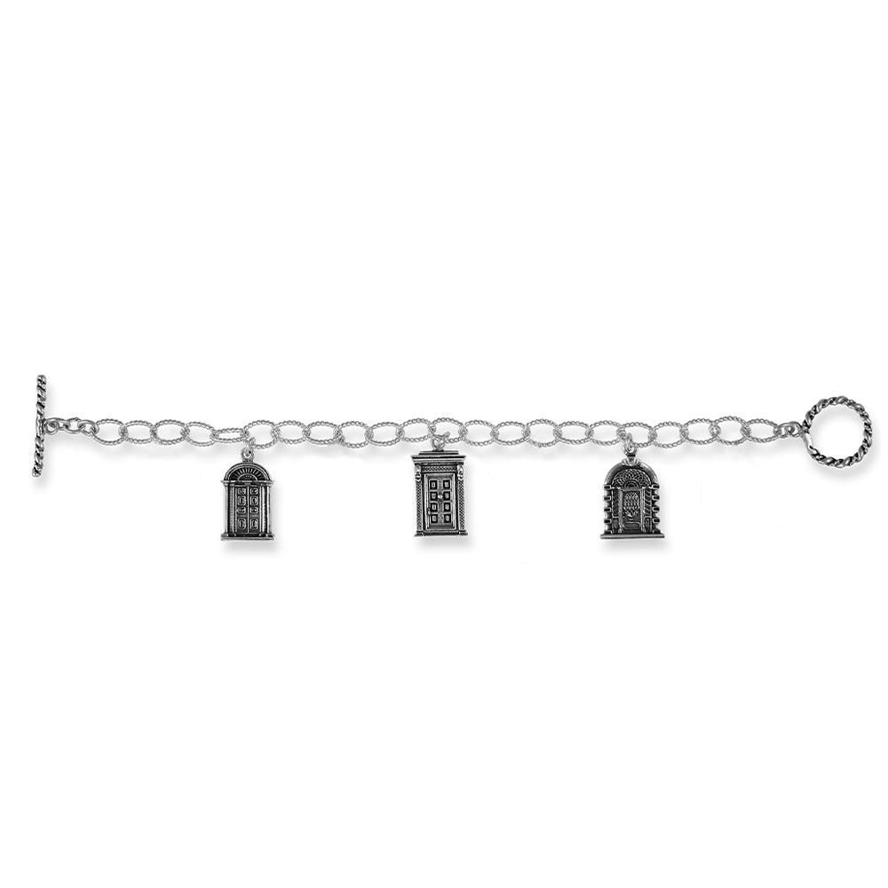 Doors of Charleston 3 Door Charm Bracelet