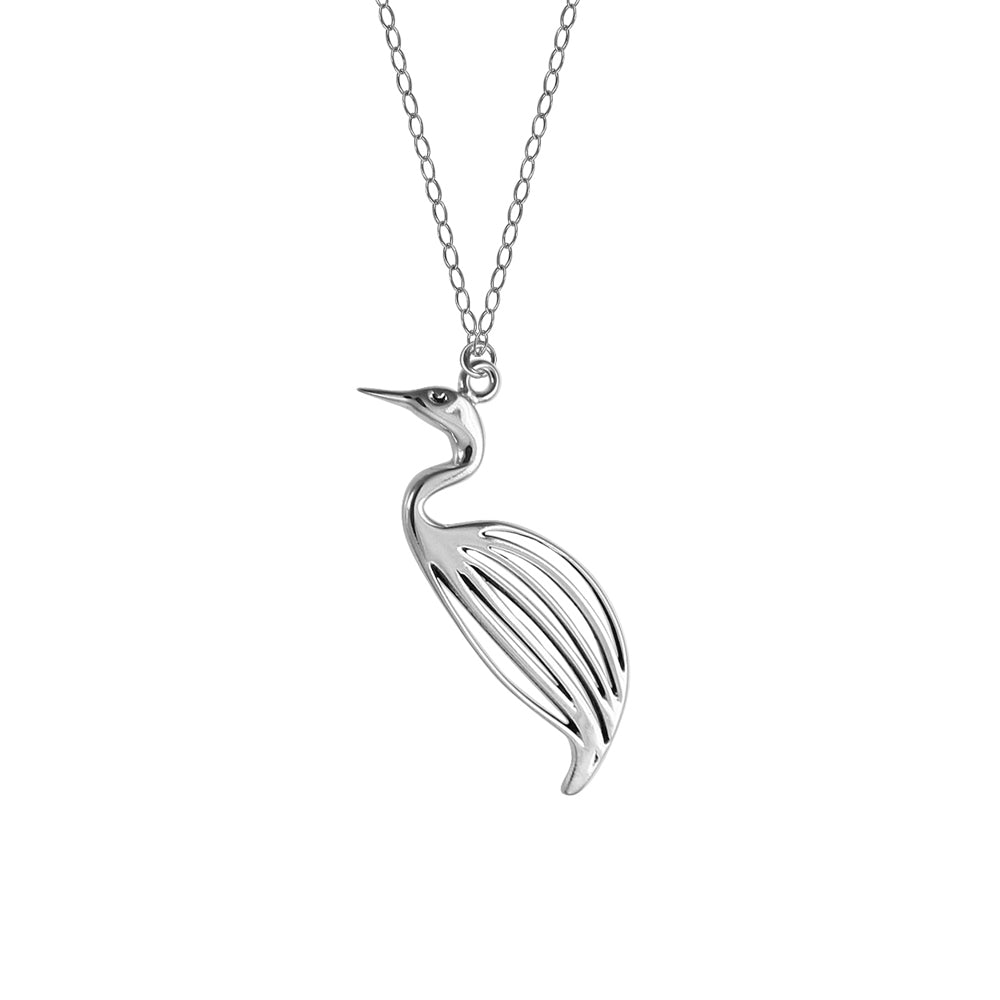 Philip Simmons Egret on Cable Chain Necklace