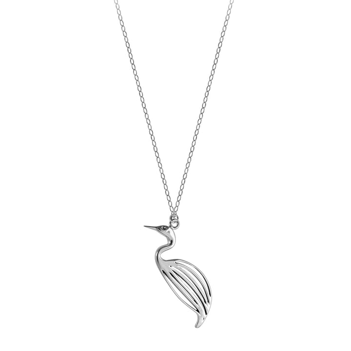 Philip Simmons Egret on Cable Chain Necklace